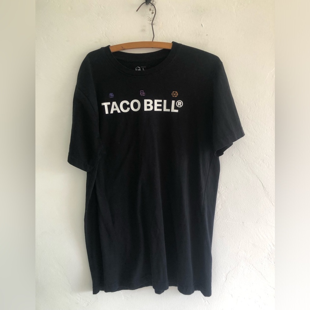 Taco Bell Graphic T-Shirt  Large Black Live Mas Short Sleeve Tee